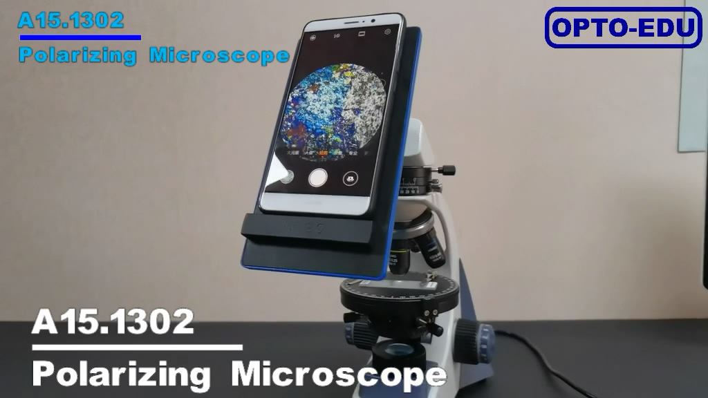 Instalación del microscopio polarizador OPTO-EDU A15.1302-B