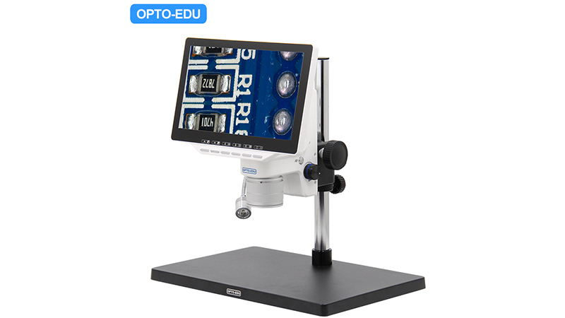 A36.6401 10.6" LCD Digital Stereo Microscope, 14x-90x, 12M