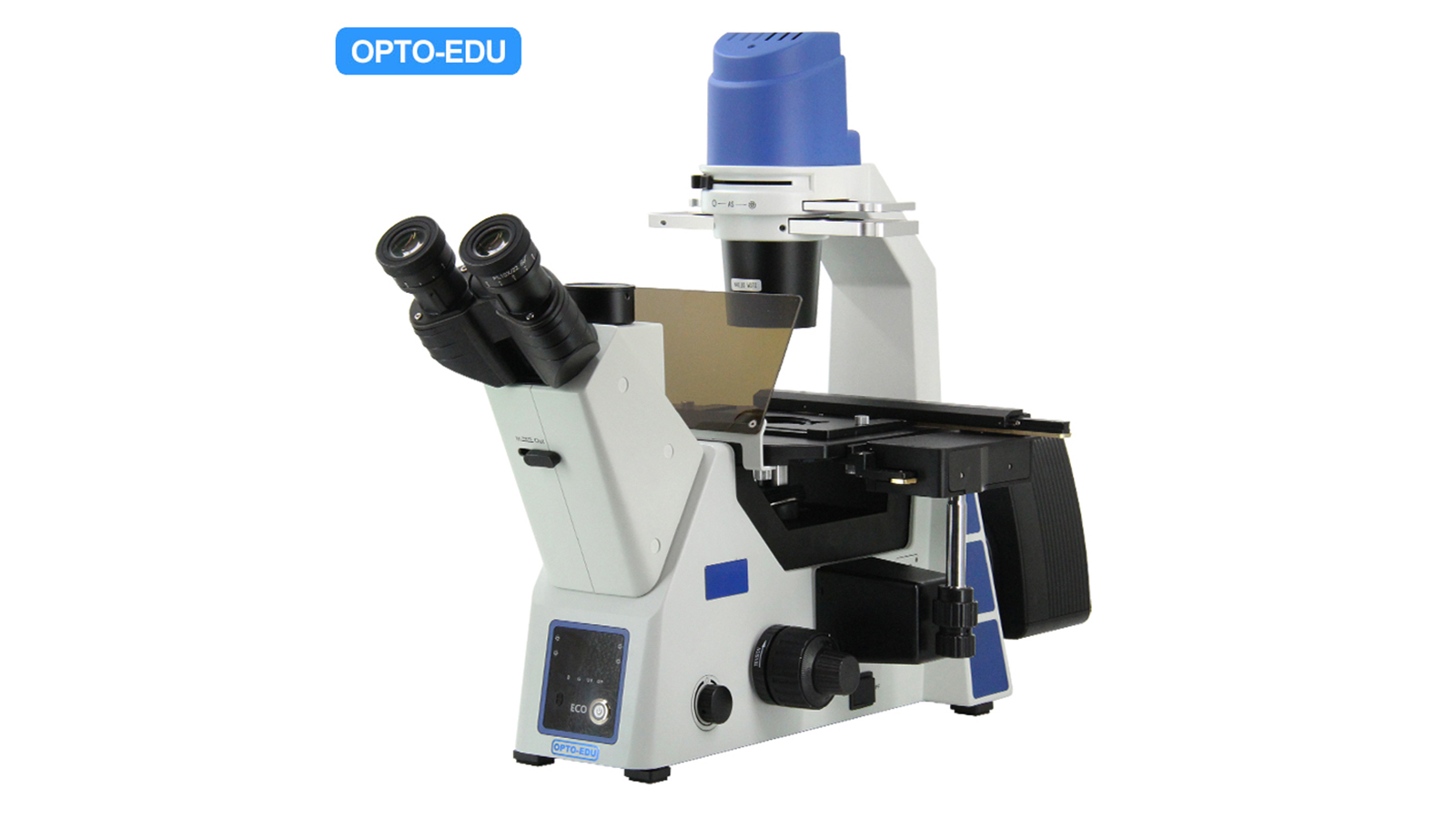 OPTO-EDU A16.0912-L LED 반전 형 형광 현미경, 세미 아포