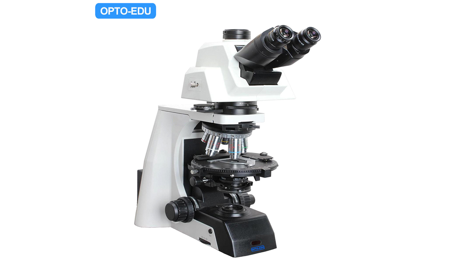 Microscope polarisant Opto-EDU A15.1091-T, manuel, transmission, semi-apo