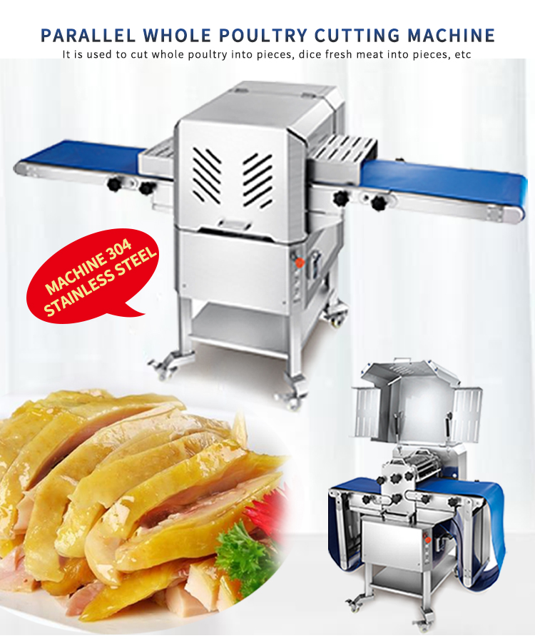 Fabricantes de máquinas cortadoras de carne de pollo automáticas personalizadas de China | Twesix