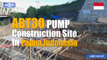 ABT30 Concrete Trailer Pump For Building House Project In Indonesia