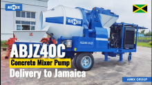 ABJZ40C Concrete Pump With Mixer To Jamaica