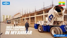 Self Loading Concrete Mixer Truck In Myanmar