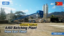 AJ-60 Cement Mixer Plant Feedback In East Timor