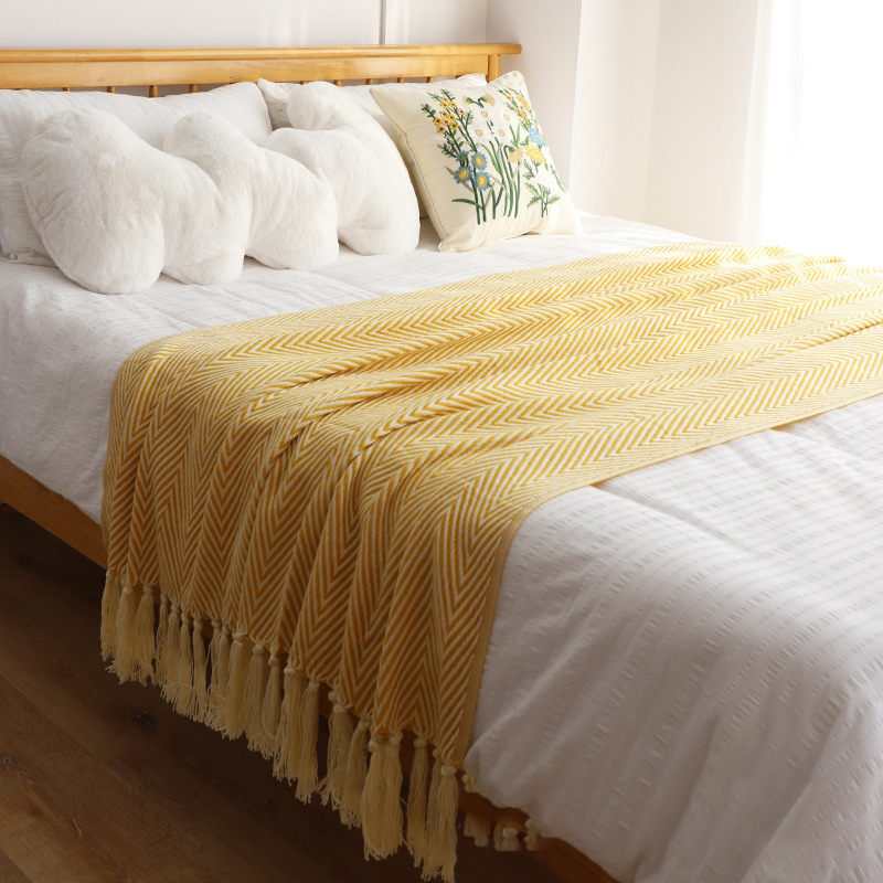 Queen Hotel Bed Runner for Pure Cotton Textile Factory Price Wholesale