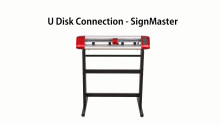 Skycut cutting plotter uses U Disk Connection to work with the Signmaster