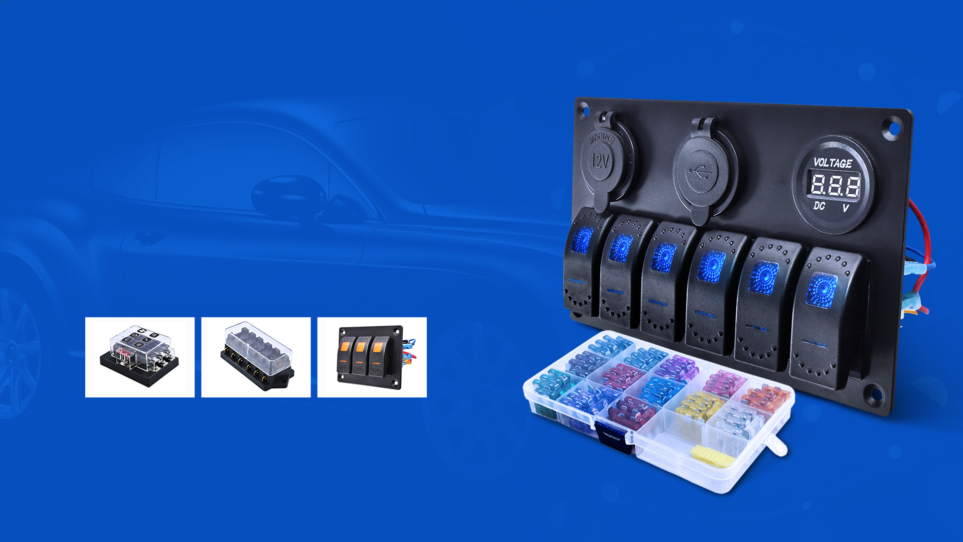 Custom Rocker Switch Panel, Car Fuse Manufacturer JiaFu Auto