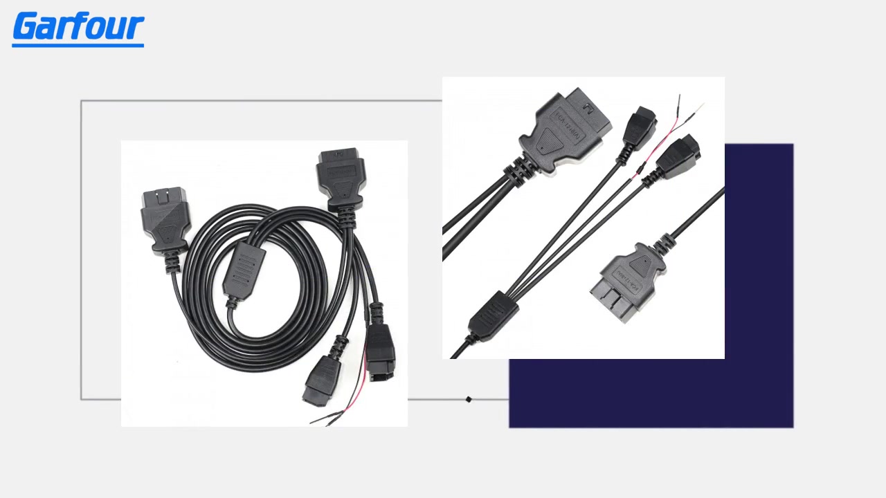 Högkvalitativ vattentät FCA 12+8 Universal Adapter OBD-kabel för bil