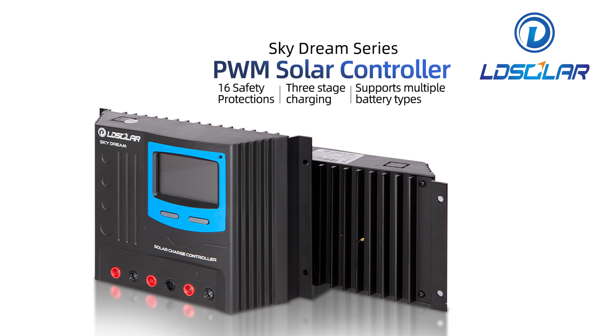 ldsolar Sky Dream seria PWM kontroler ładowania słonecznego