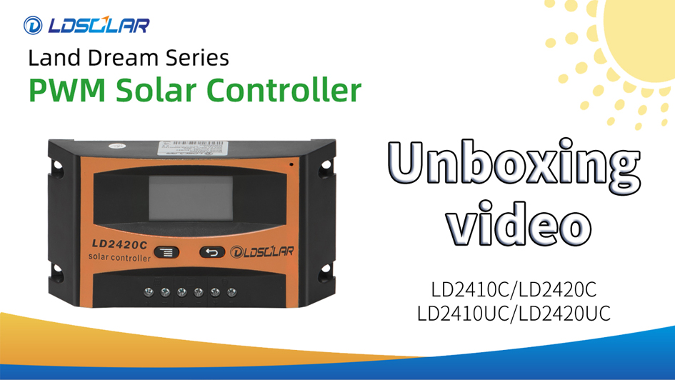 Land Dream Series Udpakning og produktintroduktion fra leverandør ldsolar solar controller