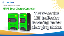 TD75V series LED indicator meaning under charging status