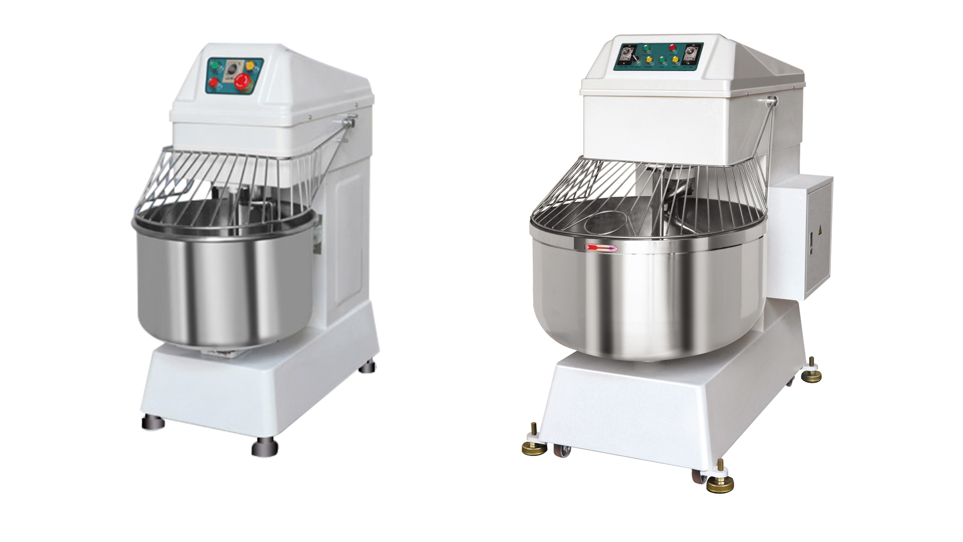 Machine de pétrissage électrique de pâte de mélangeur de cuisine d'acier inoxydable/mélangeur de pâte en spirale commercial de double vitesse