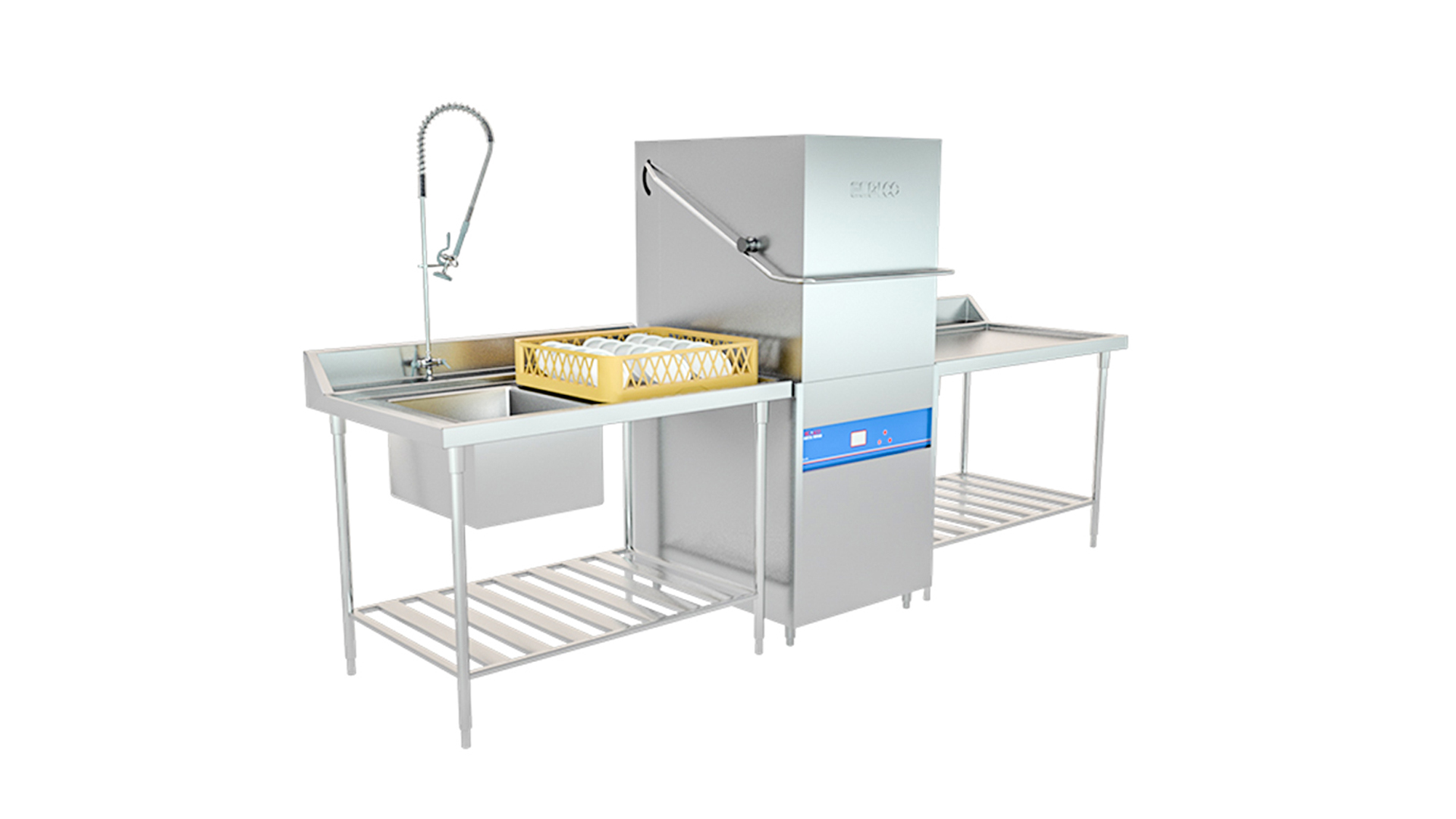 यूएसए ईसीओ ब्रांड कमर्शियल कवर ओपनिंग डिश वाशिंग मशीन / रेस्तरां के लिए डिश वॉशर