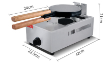 Commercial gas egg waffle maker FY-6A.R Hong Kong QQ egg waffle maker casual snack scones equipment