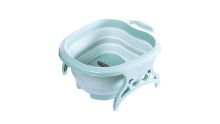 Collapsible Silicone Foot Bucket Spa Soaking Bath Tub with Massage Rollers