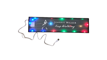 Beer Brand PVC Rubber Service Mat LED Bar Mat Withing Light Customized Logo
