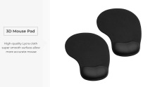 Ergonomic 3D Mouse Pad with Gel Wrist Rest Support Comfortable With Non-Slip PU Base