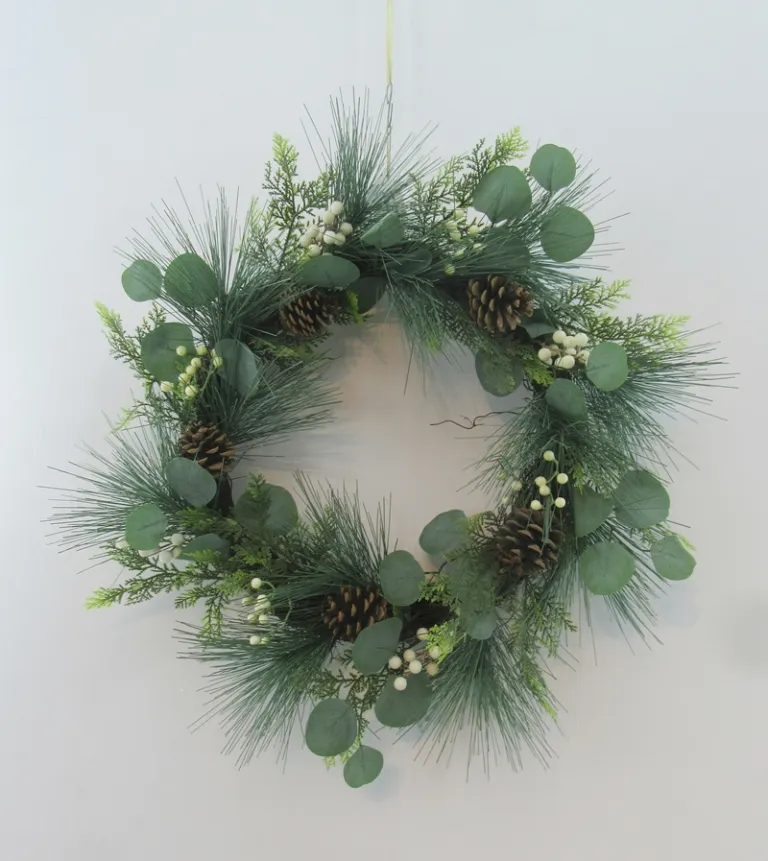 artificial pine wreath