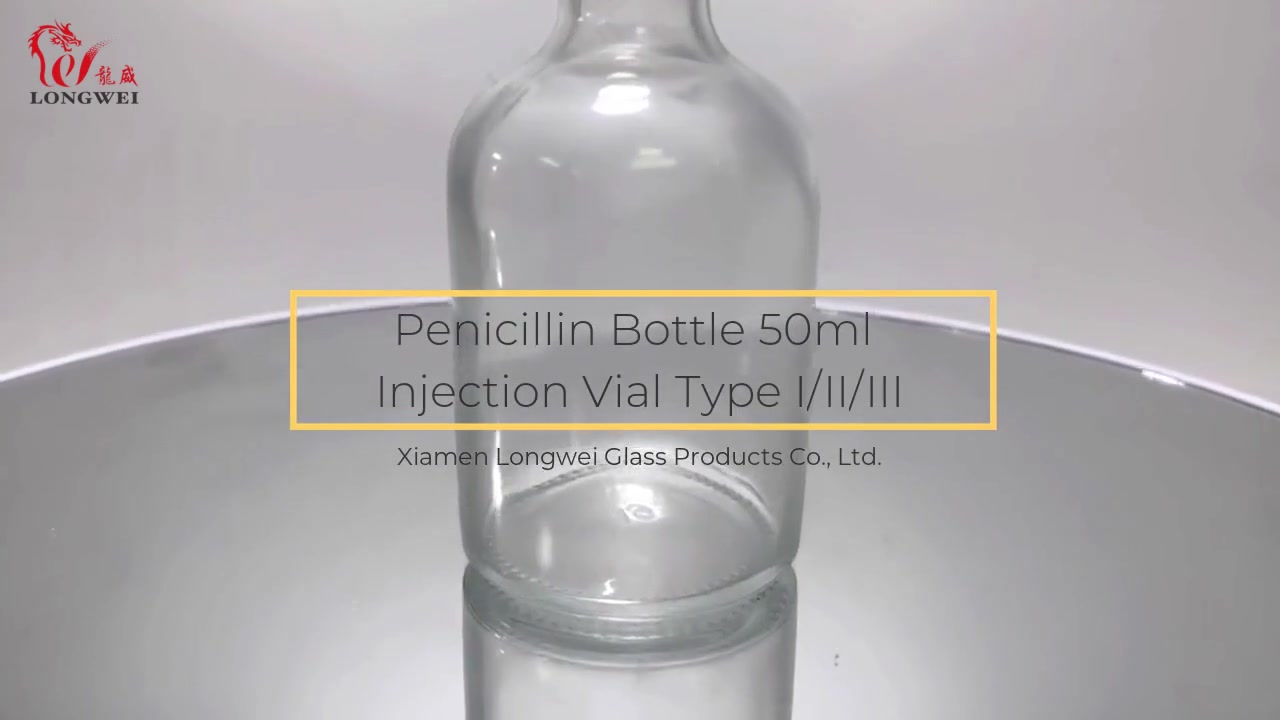Penicillin Bottle 50ml Injection Vial Type I/II/III