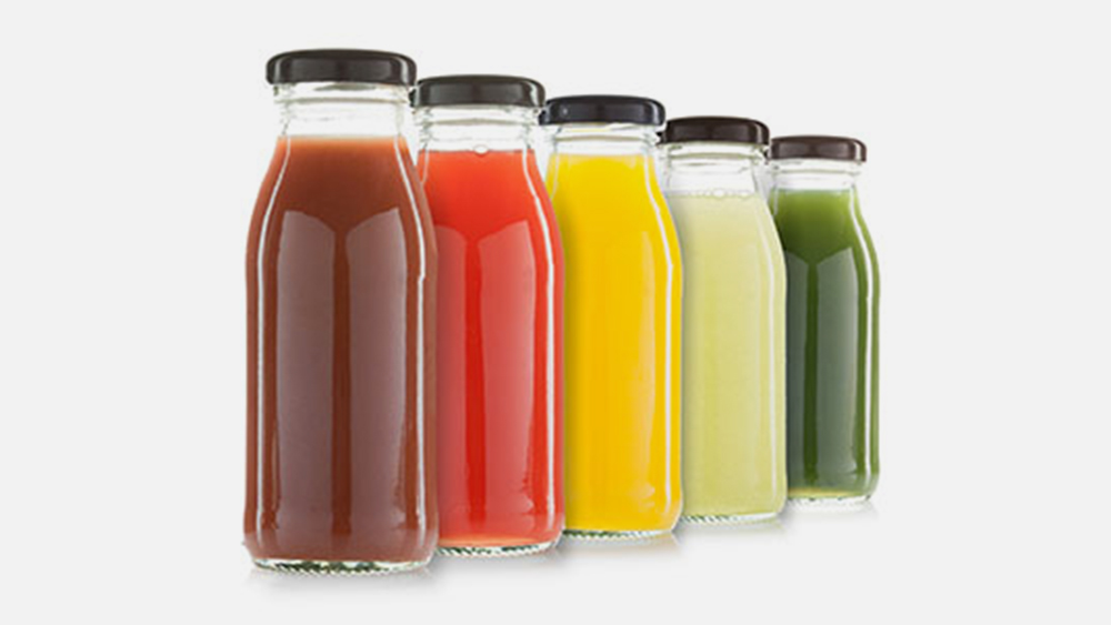 Glass juice bottle 250ml 500ml juice bottle with cap beverage bottle