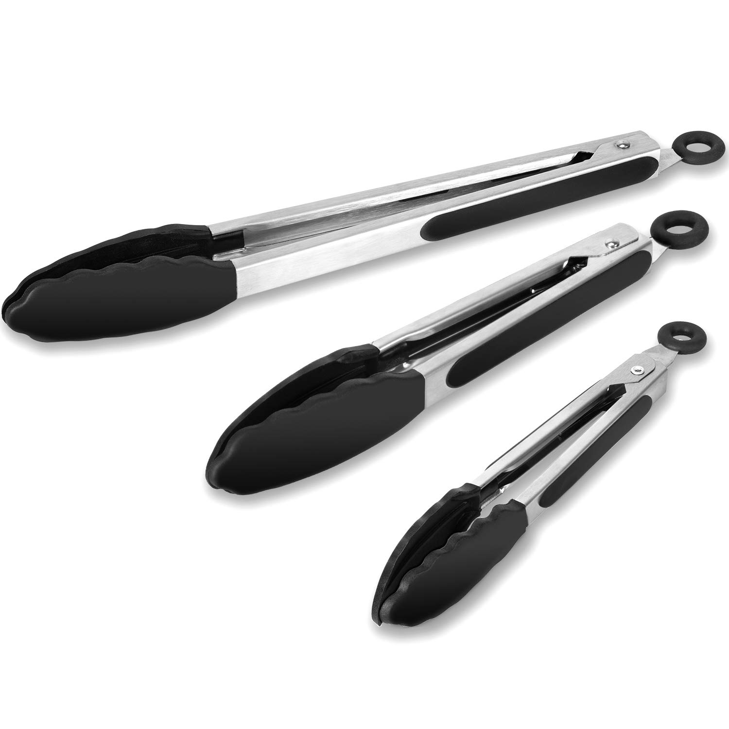 Heat resistant BPA free Non Stick SIlicone Food Tong Set Yongli