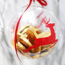 12cm Clear Plastic Fillable Ornaments Ball, DIY Ornaments for Christmas, Wedding, Party, Home Decor