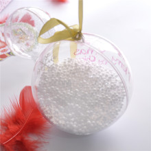 136mm Clear Baubles Transparent Ball Christmas Plastic Fillable Sphere Xmas Tree Ornament Home