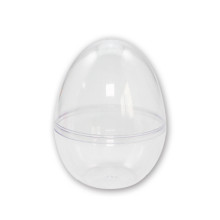 Clear Refillable Egg Container Easter Egg Box DIY Fillable Clear Plastic Ball Ornaments Easter Tree Decor Easter Party