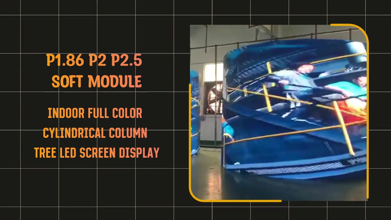 Taispeáint Scáileáin faoi stiúir Crann Colún Sorcóireach Dath Iomlán Dhíon, image size:1280x720