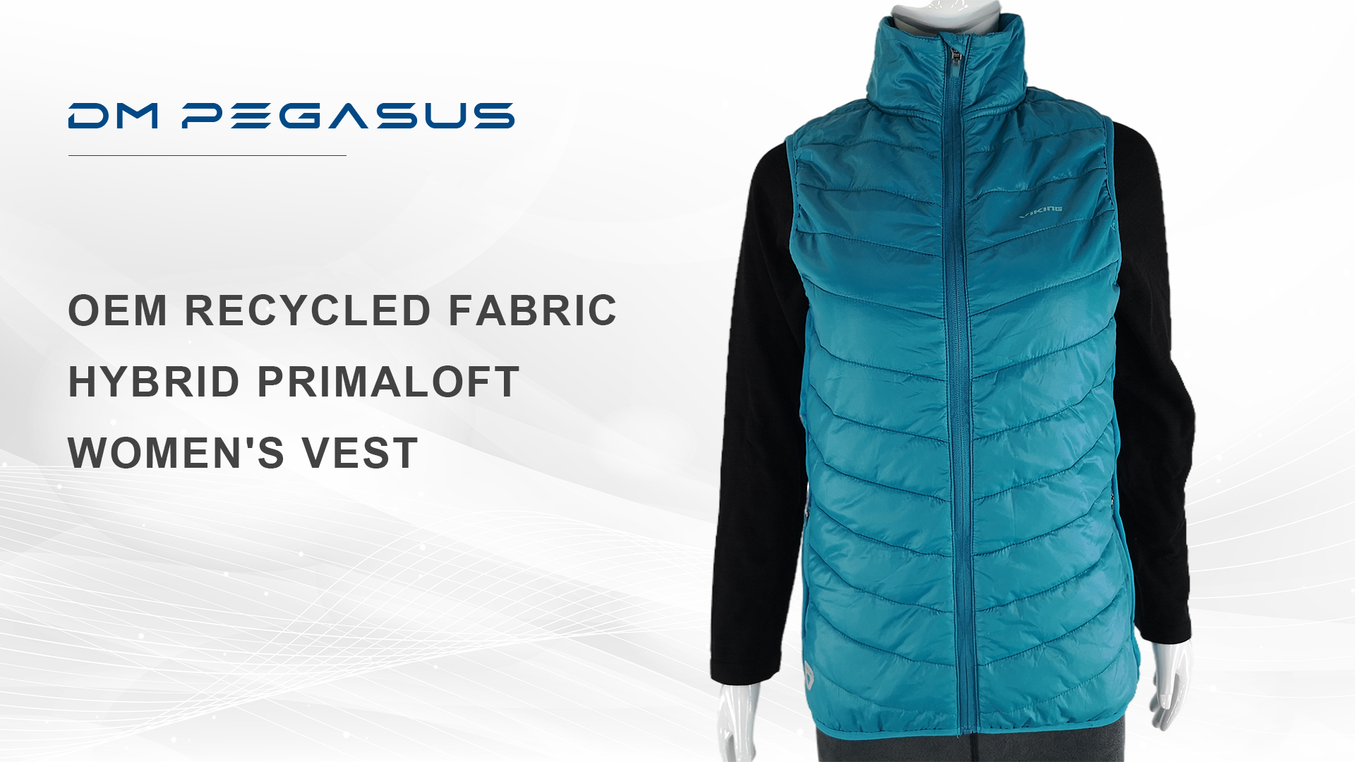 OEM Recycle Fabric Hybrid Primaloft Vest For Women
