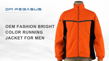 OEM Fashion Bright Color Running Jacket For Men