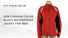 OEM Fashion Color Block Waterproof Jacket For Men