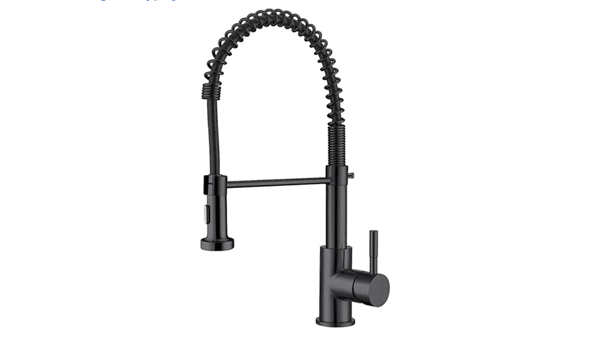 Single Hole Kitchen Faucet with Pull-out Spray and Forward Only Lever Handle