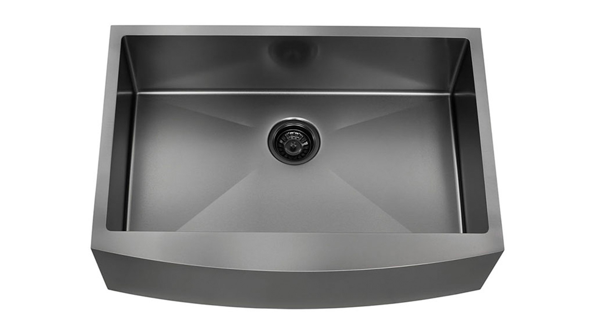 Nano PVD Gunmetal black Stainless Steel, Single Bowl Apron Sink