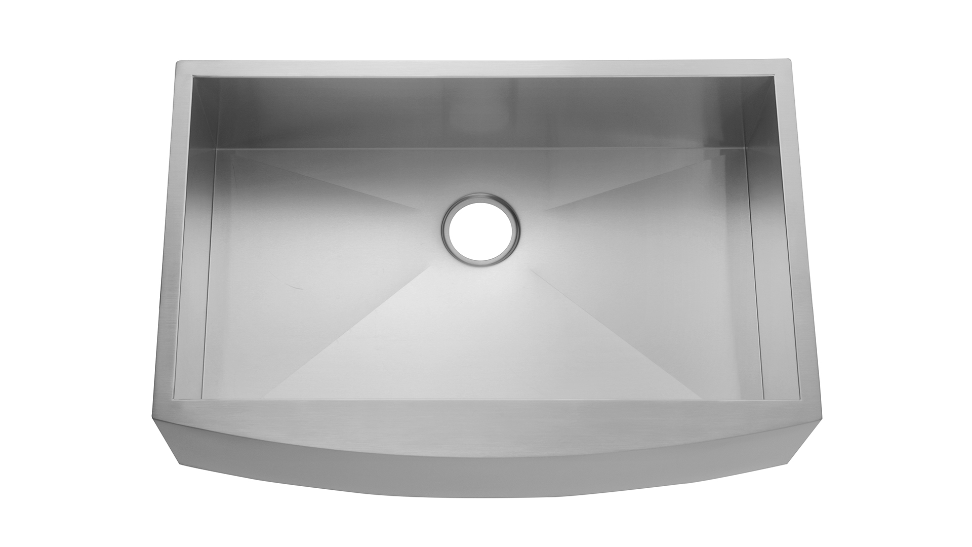 Кухонна мийка з нержавіючої сталі, фартухна раковина з однією чашею
