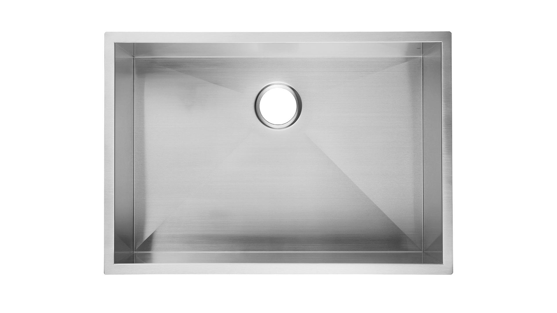 Pia de cozinha de 23 polegadas Undermount Aço inoxidável 9 polegadas de profundidade, pia de cozinha Aquacubic Undermount