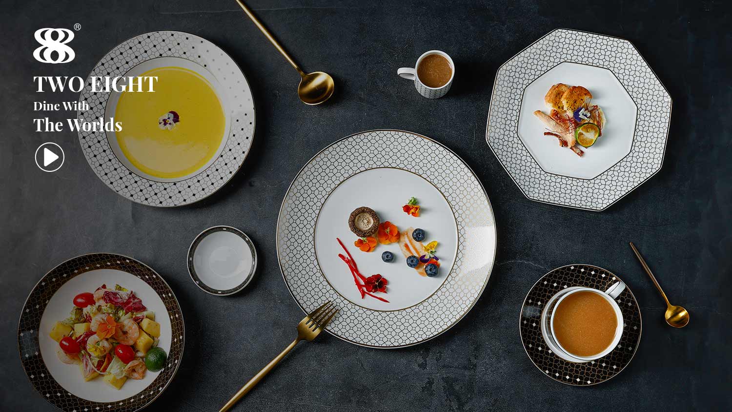 Royal Collection - The Luxury High Quality Bone China Dinnerware For Hotel And Restaurant