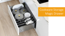 Goldmine Slide Out Shelf Kitchen Cabinet Cookware Storage Drawer Organization SGWC-600/700/750/800/900