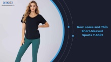 Xike Women'S Summer New Loose And Thin Short-Sleeved Sports T-Shirt Customization