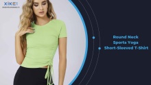 Xike Women'S New Summer Round Neck Sports Yoga Short-Sleeved T-Shirt Customization