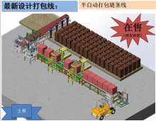 Semi auto clay brick packing machine with stacker