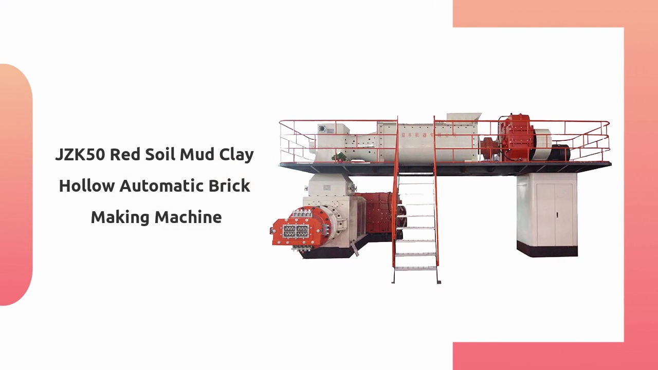 JZK50 Red Soil Mud Clay .Hollow Automatic Brick .Making Machine.