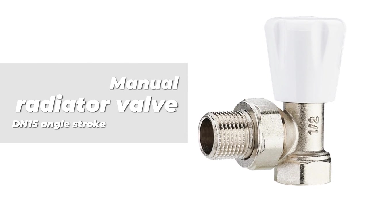 Manual radiator valve DN15 angle stroke