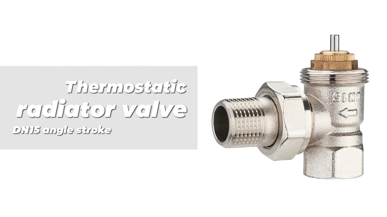 Thermostatic radiator valve DN15 angle stroke