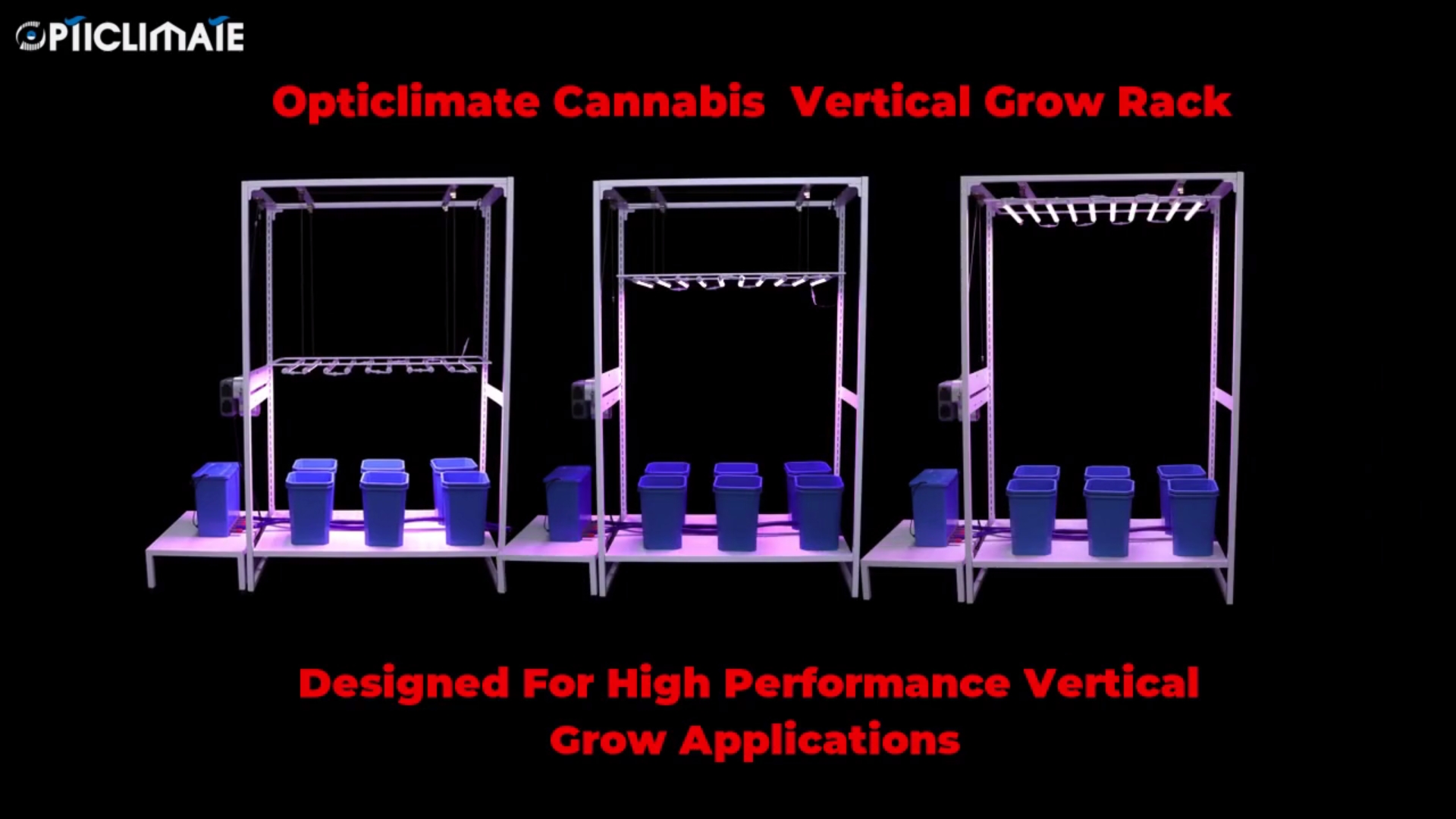 Estante de cultivo vertical de cannabis Opticlimate
