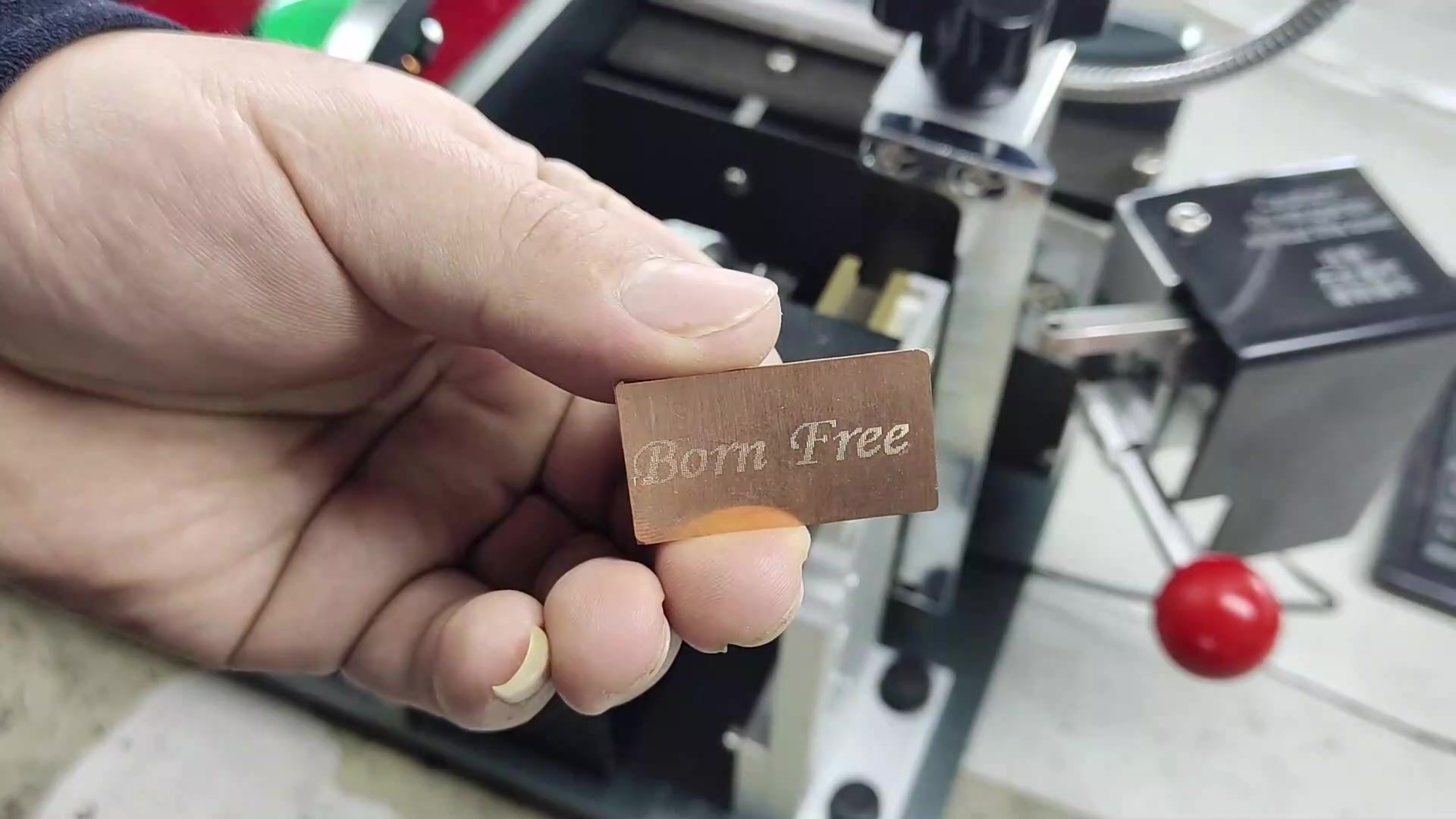 take out the workpiece