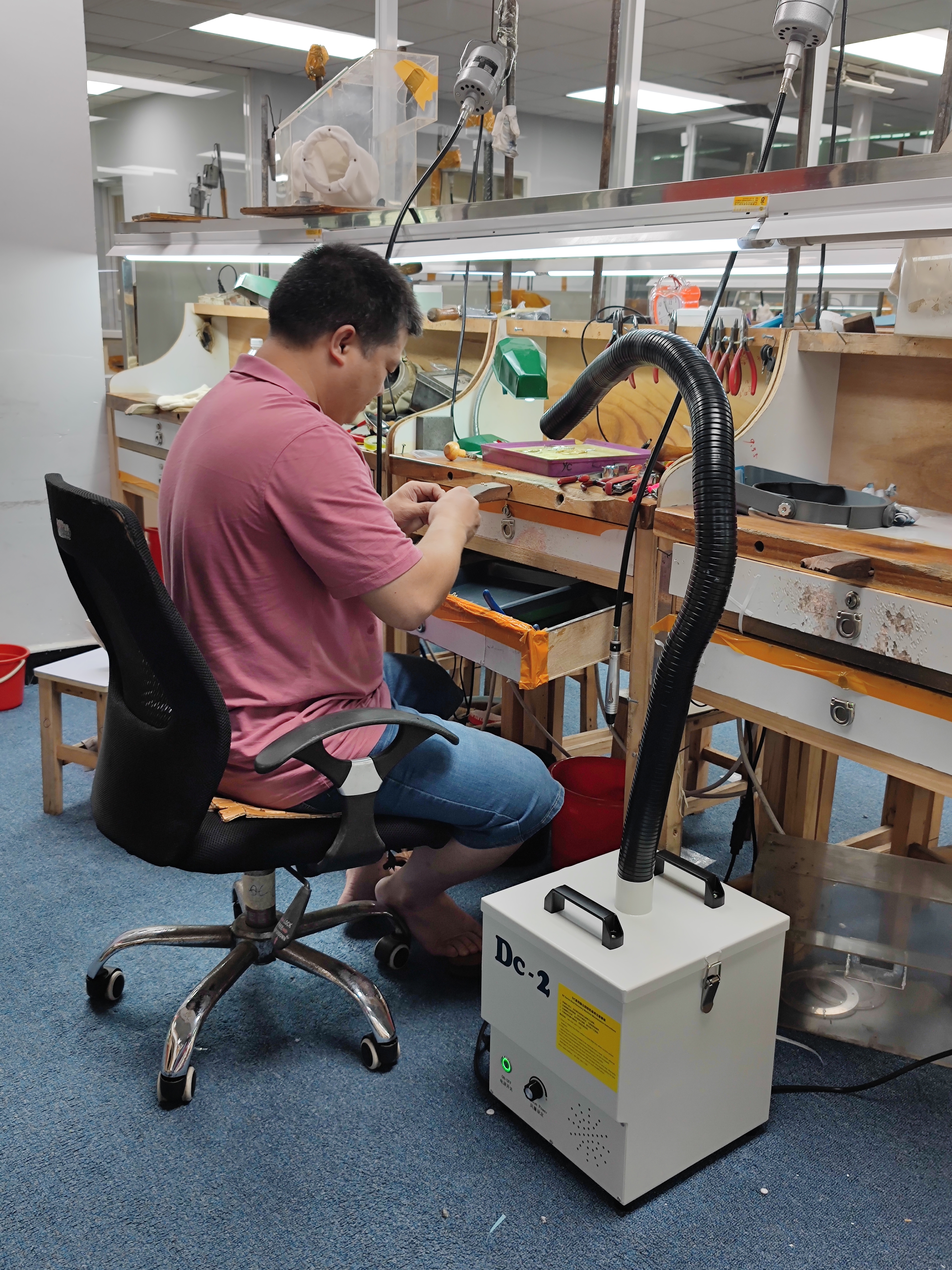 jewellery workbench dust collection