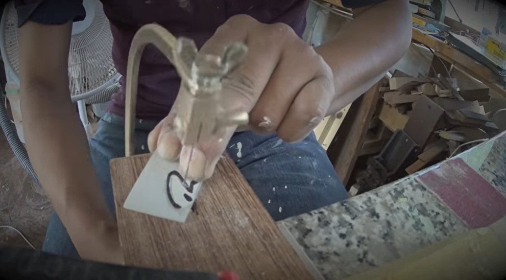 cutting mother of pearl