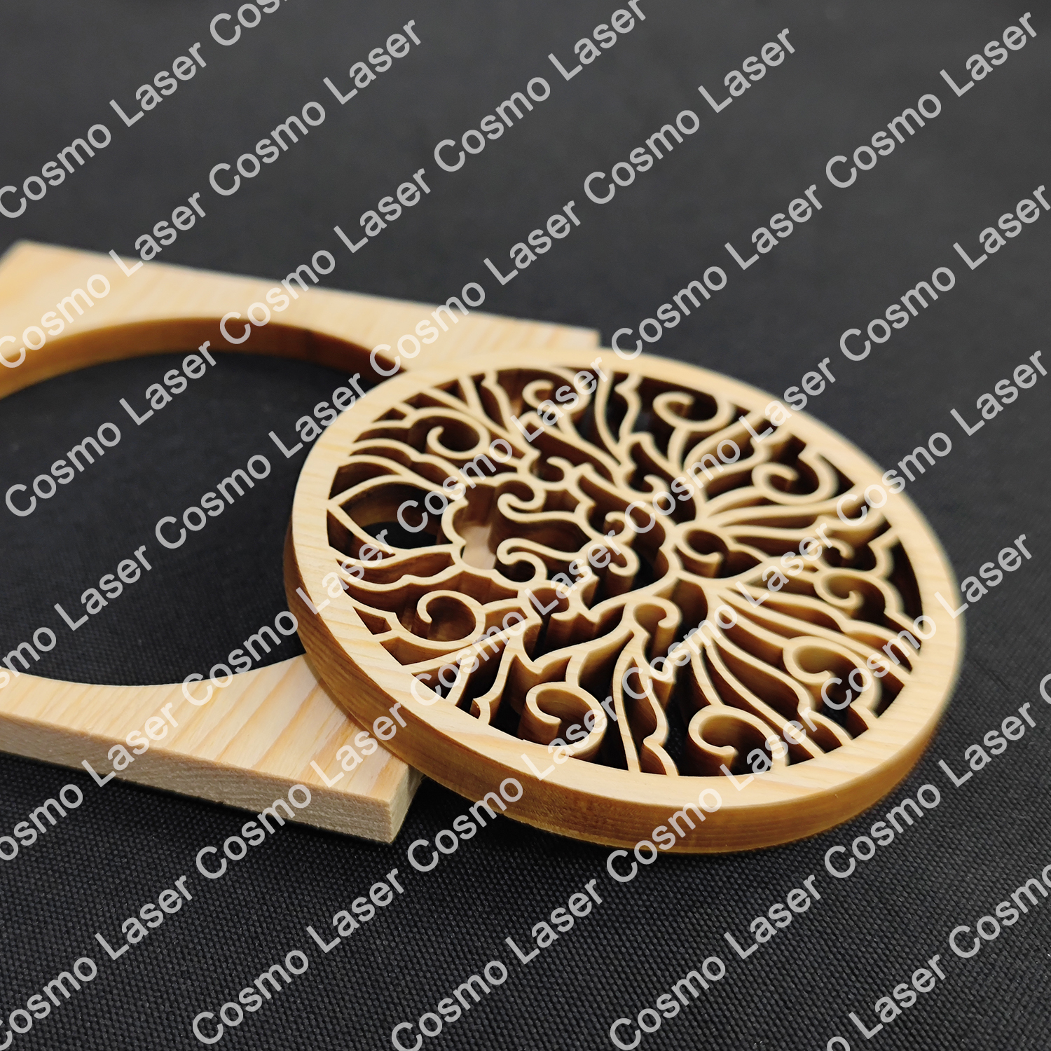 wood cutting by Cosmo UV laser